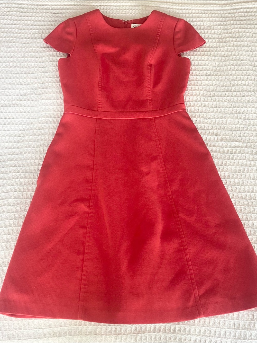 Eliza J Vibrant Red Coral Fit & Flare Dress size 4